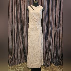 Rickie Freeman for Teri Jon Full Length Dress. Sz. 12.  Mauve pink